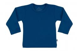 Wooden Buttons T-shirt lange mouwen kobaltblauw