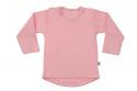 Wooden Buttons T-shirt rond lange mouwen baby roze